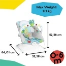Kids II Baby Einstein muzička ležaljka Kick to it Neptune sa vibracijom i svetlom 13102