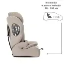 Lorelli Adventure i-Size auto sedište 76-150 cm instalacija u pravcu kretanja - Beige