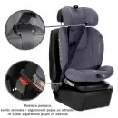 Capella Isofix autosedište 40-150 cm Grey - montaža u autu
