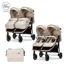 Lorelli DUO kolica za blizance Beige