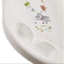 Keeeper Kadica za bebe Hippo White - ugrađeni odeljak za sapun i sunđer