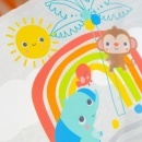 Playful Paradise ležaljka za bebe sa udobnim sedištem atraktivnod dezena