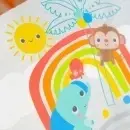 Playful Paradise ležaljka za bebe sa udobnim sedištem atraktivnod dezena