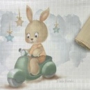 Muslin tetra pelene za bebe 2u1 Zeka na motoru Mint