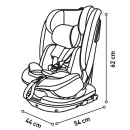 Asalvo Auto sedište I-Size Isofix 40-150cm PANAFIX Grey