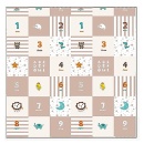 BBO podloga za bebe 180x200 cm – neutralni Elephant & Baby Animals dezen