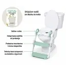 Adapter za WC za decu sa ručkama i stepenikom