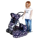 Knorr Toys Kolica za lutke Coco Star blue pink - veličina za decu