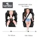Lorelli Adventure Black Jasper auto sedište prati rast deteta 76-150 cm