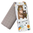 Muslin tetra pelene za bebe 2u1 Indijanci i Meda bež