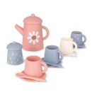 Silikonski set za čajanku Daisy Flower - kreativna igračka za decu