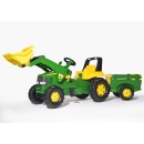 Traktor John Deere utovarivač sa prikolicom