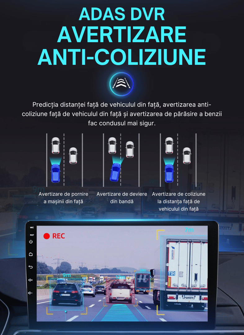 Camera DVR inregistrare trafic in caz de incidente nedorite, accidente