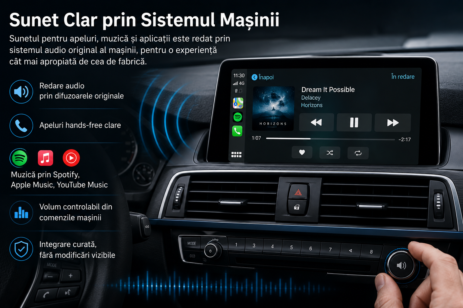 Sunet original BMW Seria 7 G11 G12 2015-2019 NBT EVO CarPlay