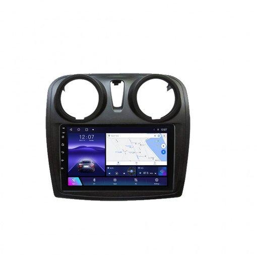 Navigatie Dacia Logan II Sandero II 2012-2019 9 inch 2 GB RAM + 32 GB ROM QLED 8 CORE SIM CARPLAY COOLER
