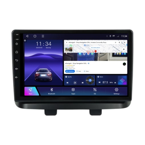 Navigatie Fiat Doblo (2000-2009) cu Android, 8GB RAM, 128GB ROM, Ecran QLED 9" Touchscreen, CarPlay Wireless, DSP Pro