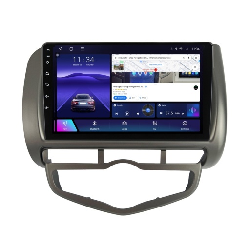 Navigatie Honda Jazz City (2002-2007) Clima Auto cu Android, 2GB RAM, 32GB ROM, Ecran 9" Touchscreen, CarPlay