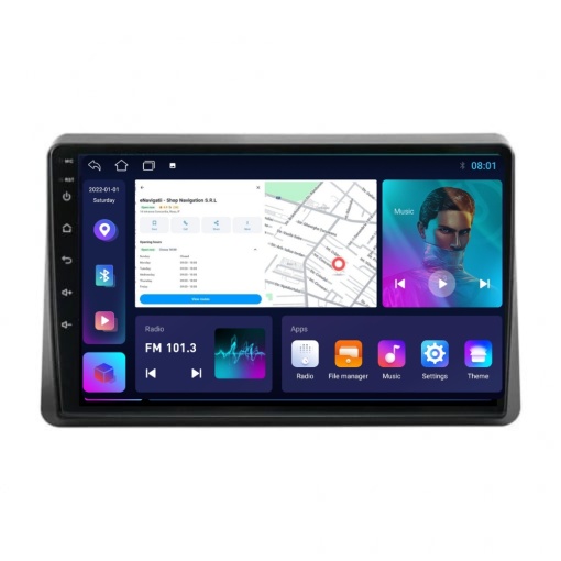 Navigatie Renault Master 3 (2020-2024) cu Android, 2GB RAM, 32 GB, Ecran IPS 10" 1280 x 720, CarPlay & Android Auto, WiFi, Bluetooth, suport camera DVR