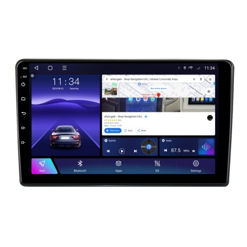 Navigatie Seat Exeo (2009-2013) cu Android, 6GB RAM, 128GB ROM, Ecran QLED 9" Touchscreen, CarPlay Wireless, DSP