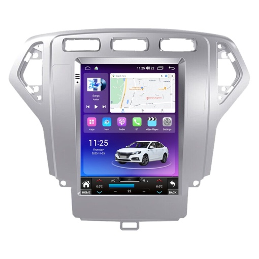 Navigatie Tip Tesla Ford Mondeo IV 2007-2011 9.7 INCH 6 GB RAM + 128 GB ROM QLED 8 CORE SIM CARPLAY COOLER