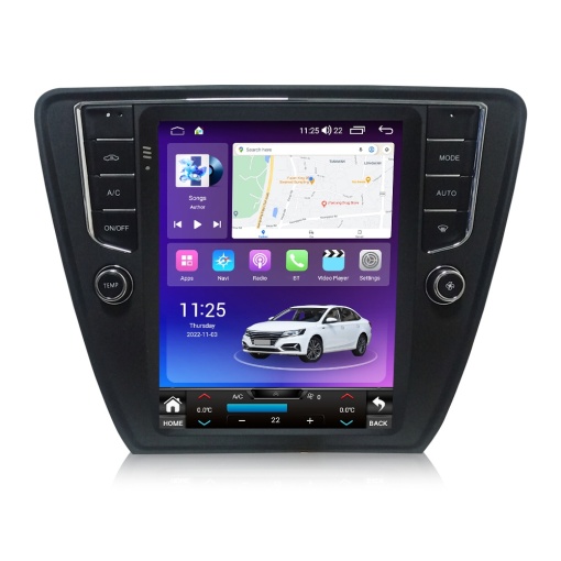 Navigatie Tip Tesla Skoda Octavia III 2013-2020 9.7 INCH 2 GB RAM + 32 GB ROM QLED 8 CORE SIM CARPLAY COOLER