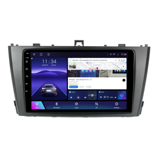 Navigatie Toyota Avensis T27 (2009-2015) Negru cu Android, 6GB RAM, 128GB ROM, Ecran QLED 9" Touchscreen, CarPlay Wireless, DSP