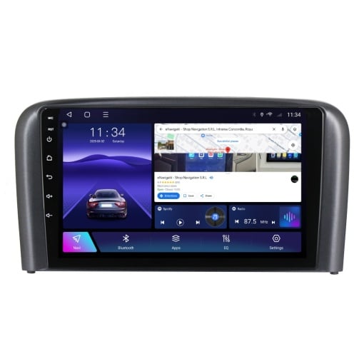 Navigatie Volvo S80 I (2004-2006) cu Android, 2GB RAM, 32GB ROM, Ecran 9" Touchscreen, CarPlay, SIM 4G