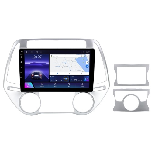 Navigatie Dedicata Hyundai I20 (2008-2014) cu Android, 2GB RAM, Ecran 9" Touchscreen, CarPlay, Wi-Fi, Bluetooth, USB, Waze, SIM 4G