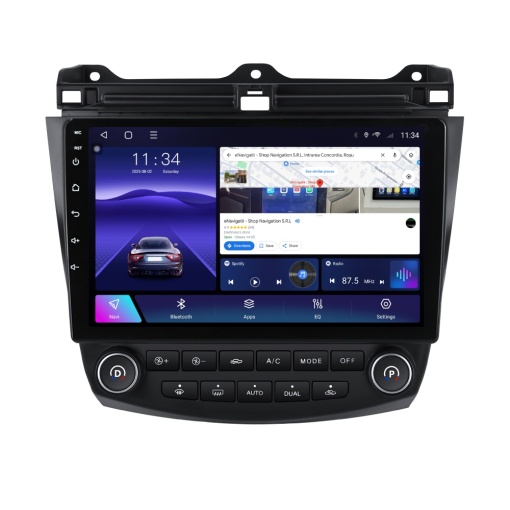 Navigatie Honda Accord VII (2003-2008) cu Android, 6GB RAM, 128GB ROM, Ecran QLED 10" Touchscreen, CarPlay Wireless, DSP