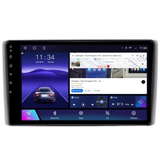 Navigatie Iveco Daily IV / V (2006-2014) cu Android, 6GB RAM, 128GB ROM, Ecran QLED 9" Touchscreen, CarPlay Wireless, DSP