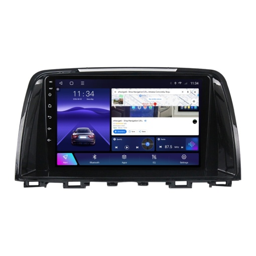 Navigatie Mazda 6 (2013-2018) cu Android, 6GB RAM, 128GB ROM, Ecran QLED 9" Touchscreen, CarPlay Wireless, DSP