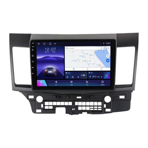 Navigatie Mitsubishi Lancer 2007-2013 10 inch 2 GB RAM + 32 GB ROM QLED 8 CORE SIM CARPLAY COOLER