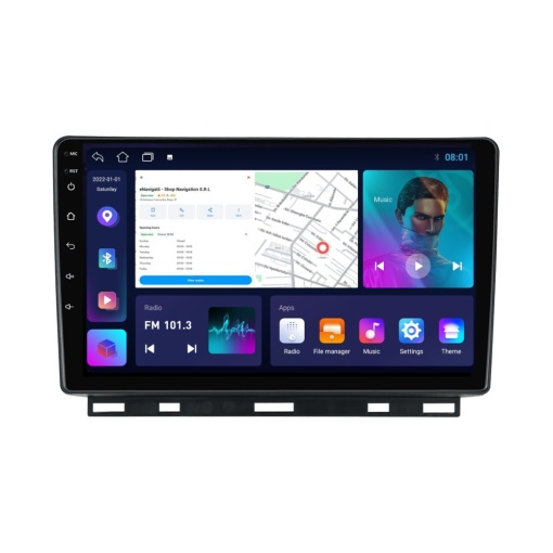 Navigatie Renault Zoe (dupa 2019) cu Android, 1GB RAM, 16 GB, Ecran IPS 9" 1024 x 600, WiFi, Bluetooth, suport camera DVR