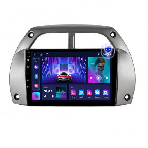 Navigatie Toyota Rav4 2001-2006 9 INCH 2 GB RAM + 32 GB ROM QLED 4 CORE CARPLAY COOLER