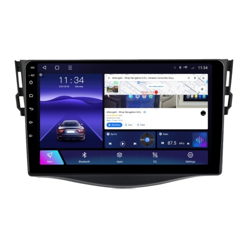 Navigatie Toyota Rav4 III (2005-2013) cu Android, 8GB RAM, 128GB ROM, Ecran QLED 9" Touchscreen, CarPlay Wireless, DSP Pro