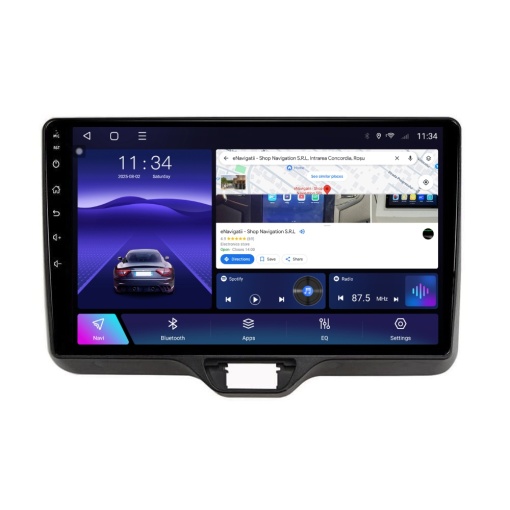 Navigatie Toyota Yaris P21 (2020+) cu Android, 4GB RAM, 64GB ROM, Ecran QLED 10" Touchscreen, CarPlay Wireless, DSP