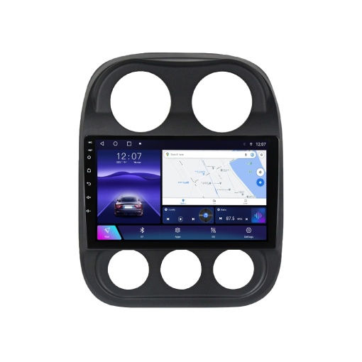 Navigatie Avansata Jeep Compass I (2011-2016) cu Android, CarPlay Wireless, Octa-Core, 6GB RAM, Ecran QLED 10" Touchscreen, SIM 4G, DSP