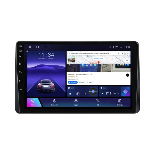 Navigatie Dacia Duster II (2018-2022) cu Android, 6GB RAM, 128GB ROM, Ecran QLED 10" Touchscreen, CarPlay Wireless, DSP
