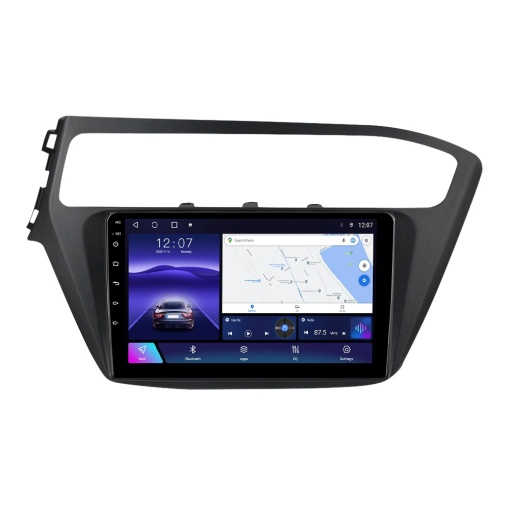 Navigatie Dedicata Hyundai I20 (2014-2020) cu Android, 2GB RAM, Ecran 9" Touchscreen, CarPlay, Wi-Fi, Bluetooth, USB, Waze, SIM 4G