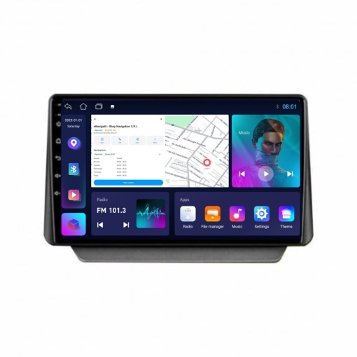 Navigatie Mazda CX-3 (dupa 2015) cu Android, 2GB RAM, 32 GB, Ecran IPS 9" 1280 x 720, CarPlay & Android Auto, WiFi, Bluetooth, suport camera DVR