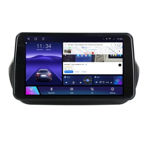Navigatie Peugeot Bipper (2008-2018) cu Android, 2GB RAM, 32GB ROM, Ecran 9" Touchscreen, CarPlay, SIM 4G