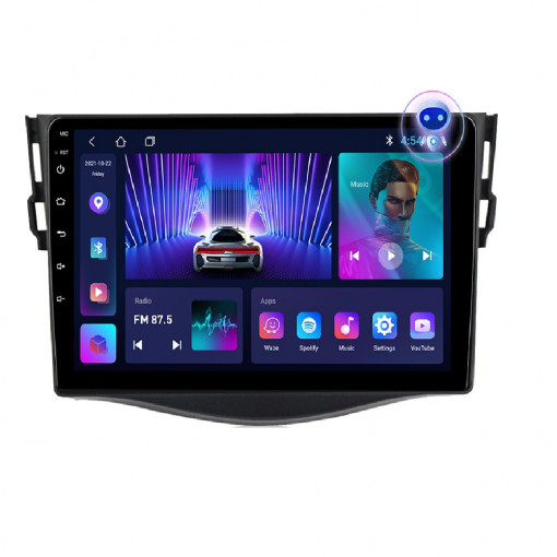 Navigatie Toyota Rav4 2005-2012 9 INCH 2 GB RAM + 32 GB ROM QLED 4 CORE CARPLAY COOLER