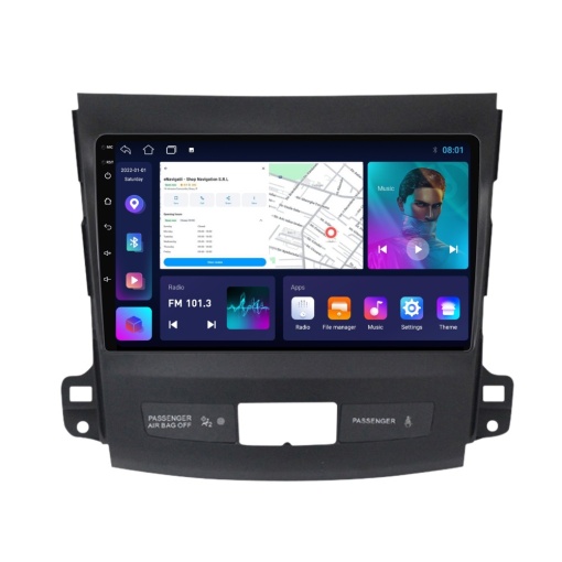 Navigatie Citroen C-Crosser (2007-2012) cu Android, 2GB RAM, 32 GB, Ecran IPS 9" 1280 x 720, CarPlay & Android Auto, WiFi, Bluetooth, suport camera DVR