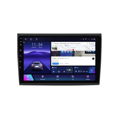 Navigatie Fiat Bravo (2007-2016) cu Android, 2GB RAM, 32GB ROM, Ecran 9" Touchscreen, CarPlay, SIM 4G