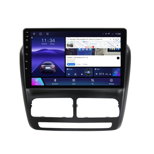 Navigatie Fiat Doblo (2010-2015) cu Android, 8GB RAM, 128GB ROM, Ecran QLED 9" Touchscreen, CarPlay Wireless, DSP Pro