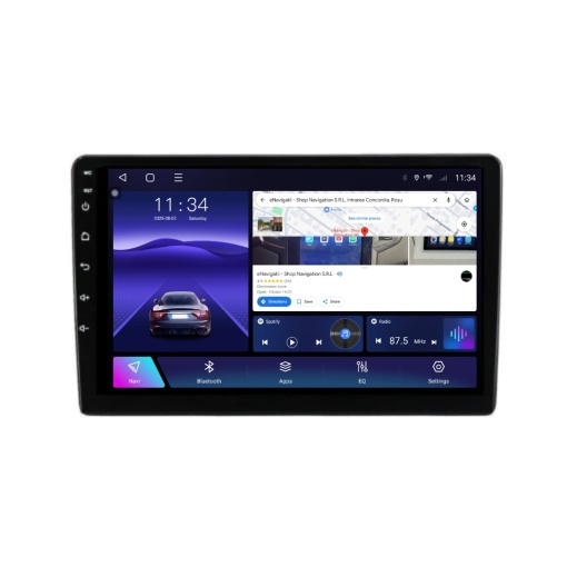 Navigatie Kia Sorento I (2002-2006) cu Android, 6GB RAM, 128GB ROM, Ecran QLED 9" Touchscreen, CarPlay Wireless, DSP