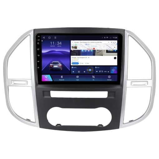 Navigatie Mercedes Vito 3 (2012-2019) cu Android, 4GB RAM, 64GB ROM, Ecran QLED 10" Touchscreen, CarPlay Wireless, DSP