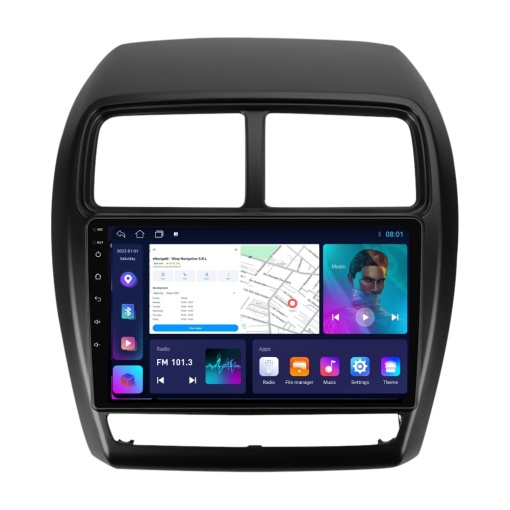 Navigatie Mitsubishi ASX (2016-2019) cu Android, 1GB RAM, 16 GB, Ecran IPS 9" 1024 x 600, WiFi, Bluetooth, suport camera DVR