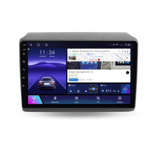 Navigatie Peugeot Boxer (2006+) cu navigatie originala, Android, 4GB RAM, 64GB ROM, Ecran QLED 9" Touchscreen, CarPlay Wireless, DSP