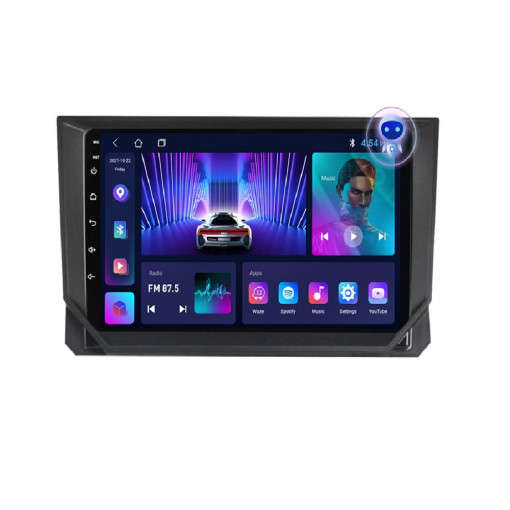 Navigatie Seat Ibiza 6F 2017-2022 9 INCH 2 GB RAM + 32 GB ROM QLED 4 CORE CARPLAY COOLER